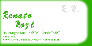 renato mozl business card